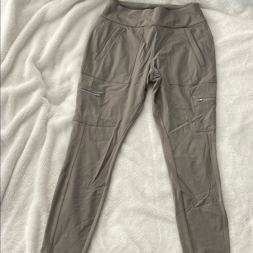 Athleta Gray Cargo Leggings